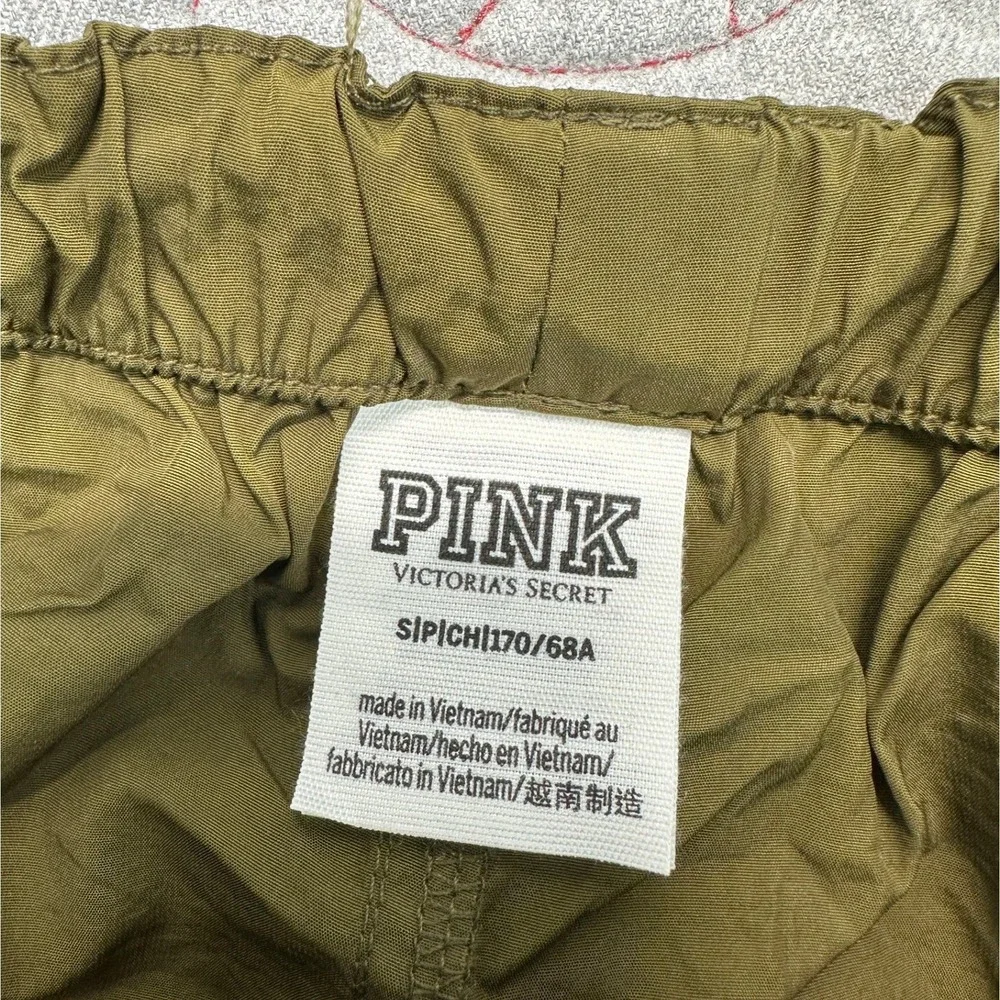 PINK Victoria's Secret Cargo Pants Olive Green Utility Baggy / Women's Small